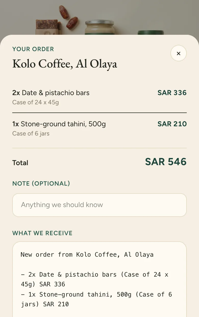 Zaad Foods is a fictional pantry distributor.
